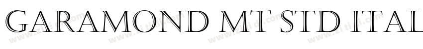 Garamond MT Std Ital字体转换 Garamond MT Std Ital字体转换